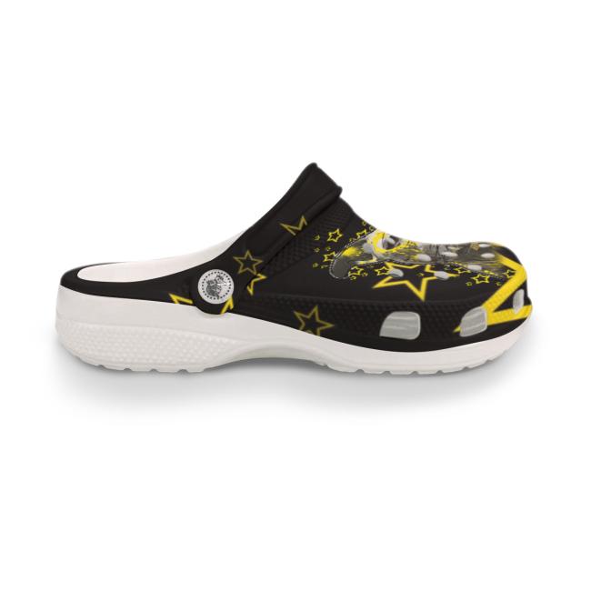 Preview: Clogs mit Hundemotiv Motte1 - Gartenschuhe, Gummischuhe, bunt, Unisex, Grösse 36-43, Mischling, Mix, AmStaff, Staffordshire, Staff, Pitbull, Pit, SOKA, Listenhund